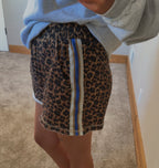 Trimmed Leopard Shorts