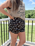 Black Brand Running Shorts